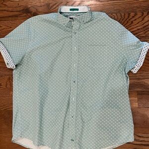 Johnston & Murphy Patterned Button Down Shirt XXL